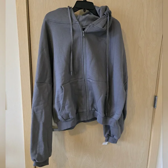 NWT Popflex Zip Cloud Hoodie Smoke - Picture 1 of 5